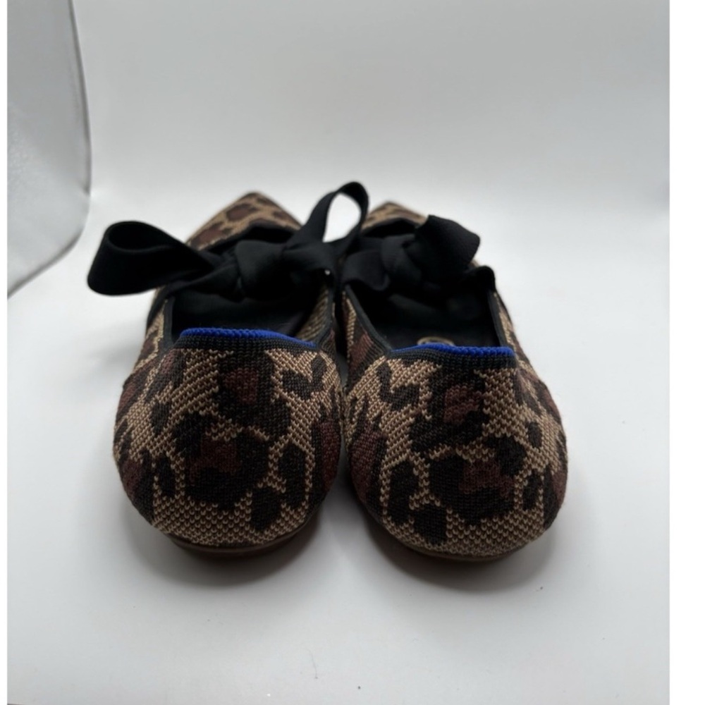 Rothy's Mary Jane Flats with Bow leopard cheetah print Mary Jane’s Women’s - Picture 4 of 9